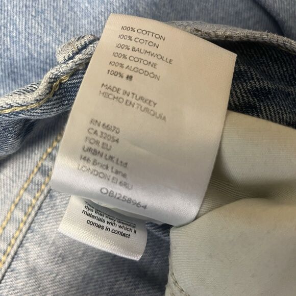 Free People We The Free Stovepipe High Rise Jean Out West Crop Distressed Sz 28 - Picture 10 of 16